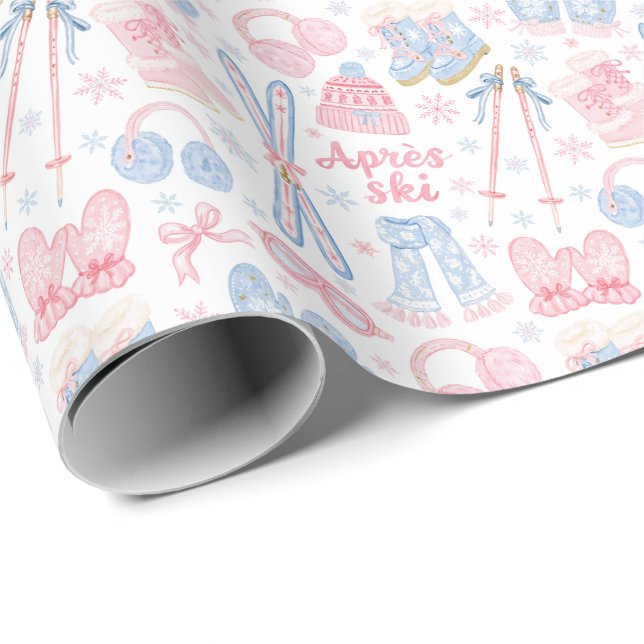 Papel De Presente Pink e Blue Apos Esqui (Ponta do rolo)