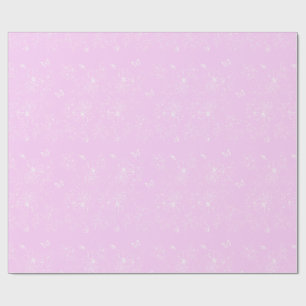 Papel De Presente Pink Floral Minimalista Padrão Moderno Abstrato
