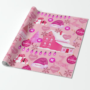 Papel De Presente Pink personalizado