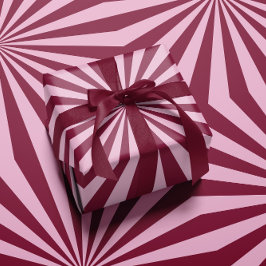 Papel De Presente Pink red swirly Christmas Wrapping paper