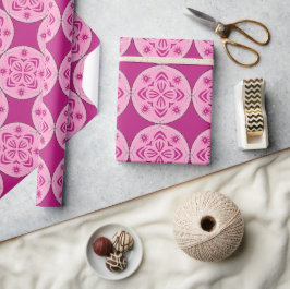 Papel De Presente Pink Winter Birday