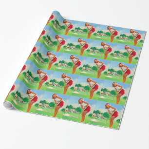 Papel De Presente Pino de Golf