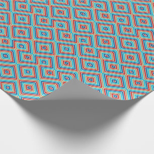 Papel De Presente Pinstripe Náutico 1 Design