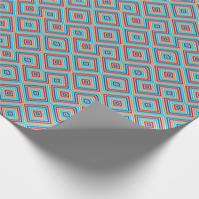 Papel De Presente Pinstripe Náutico 1 Design (Ponta)