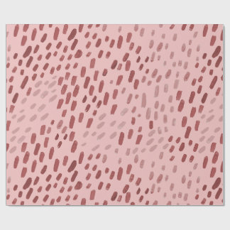 Papel De Presente Pintado Pontos Rubor Rosa