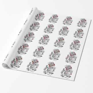 Papel De Presente Pintando os rosas vermelhos