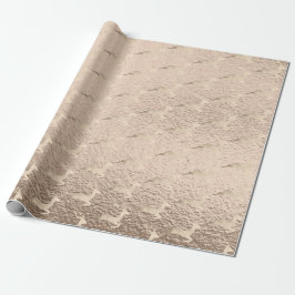 Papel De Presente Pintinho de cobre-Rosa de-copa Dourado padrão de r