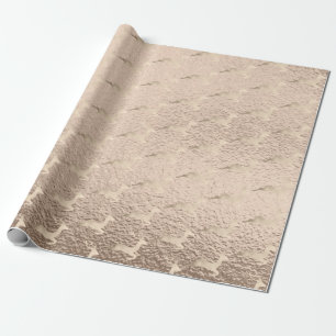 Papel De Presente Pintinho de cobre-Rosa de-copa Dourado padrão de r