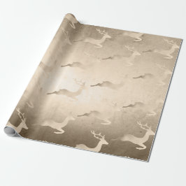 Papel De Presente Pintinho de cobre-Rosa de-copa Dourado padrão de r