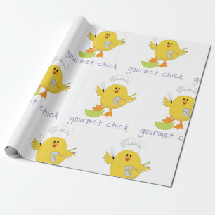 Papel De Presente Pintinho Gourmet