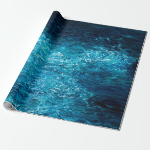 Papel De Presente pintura a óleo mostrando ondas no oceano ou no ma