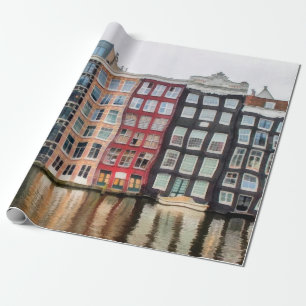 Papel De Presente Pintura a óleo. Trabalho de arte acrílico. Desenho