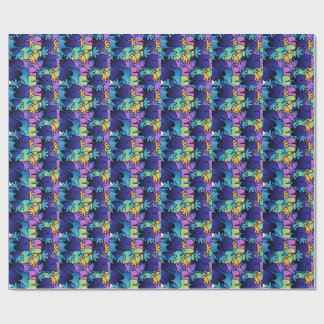 Papel De Presente Pintura Abstrata