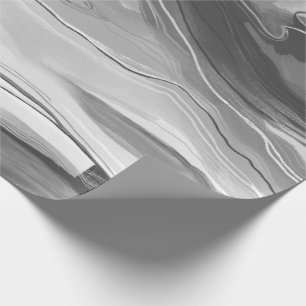 Papel De Presente Pintura abstrata pintado mão branco preto