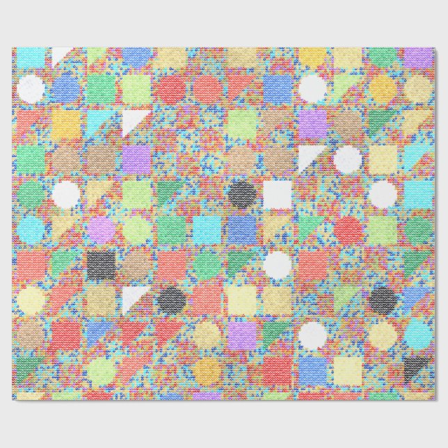 Papel De Presente Pintura Acrílica Colorida  (Aberto)