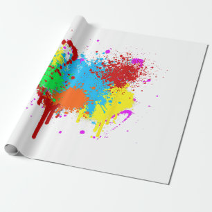 Papel De Presente Pintura bonito, pintura com Abstrato de pintura