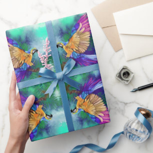 Papel De Presente Pintura Colorida de Papéis