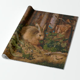 Papel De Presente Pintura da Floresta Natural Hoffmann Hare