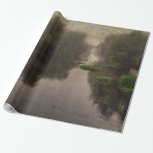 Papel De Presente Pintura das belas artes da paisagem do Velho Mundo