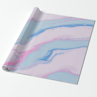 PAPEL DE PRESENTE PINTURA DE ABSTRATO BRANCO VERMELHO E AZUL