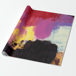 Papel De Presente pintura de abstrato. Tendy art style. Cor brilhant