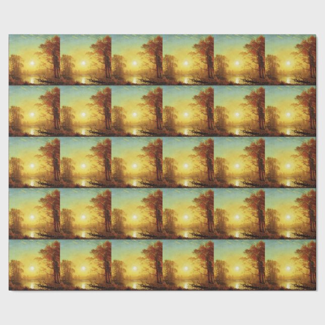 Papel De Presente pintura de Albert Bierstadt, Nascer do Sol, (Barra)