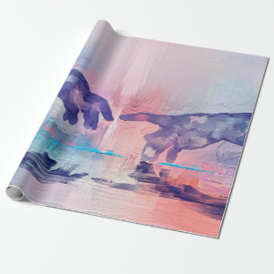 Papel De Presente Pintura de arte, mãos pintadas à mão surrealistas