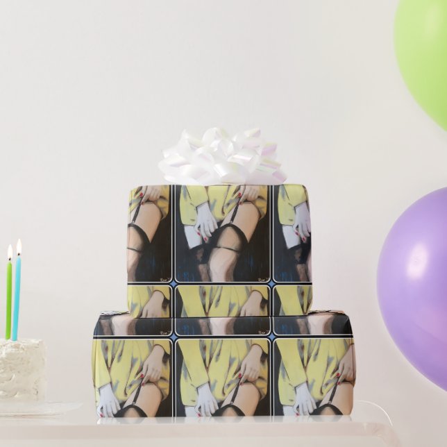 Papel De Presente Pintura de uma tarde (Presentes para festas)