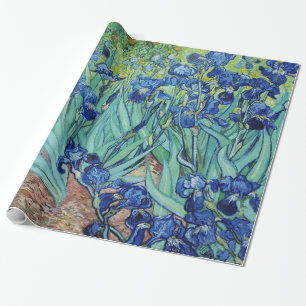 Papel De Presente Pintura floral vintage, Íris, Vincent van Gogh