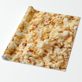 Papel De Presente Pipoca feia em fundo inteiro. Comida