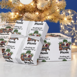Papel De Presente Piquenique Encontrando uma Desculpa para uma Festa