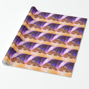 Papel De Presente Pirâmides Espaciais