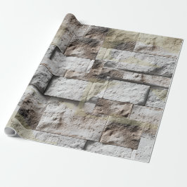 Papel De Presente Piso de Pedra Travertina Rústica para Parede 