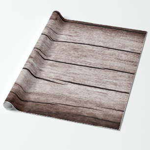 Papel De Presente Piso velho de madeira com fendas, textura antiga d
