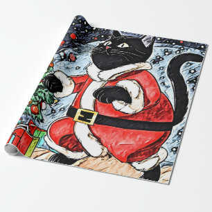 Papel De Presente Pista de Gatos