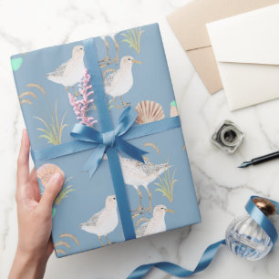 Papel De Presente Pistas De Areia De Natal Na Praia