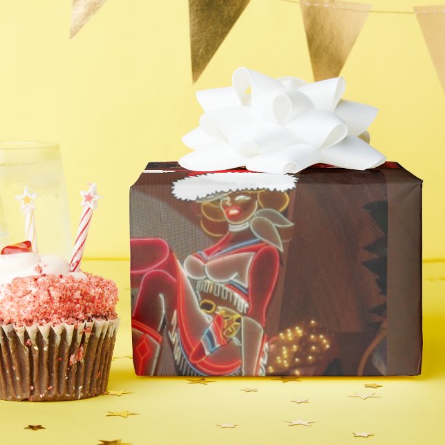 Papel De Presente Pitada de Brilho de Las Vegas (Festa de aniversário)
