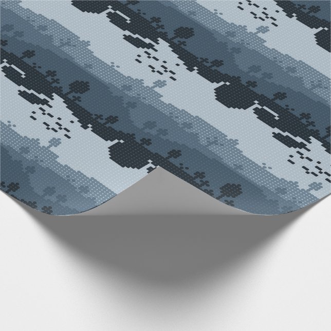 Papel De Presente Pixel Landscape Pattern (Ponta)