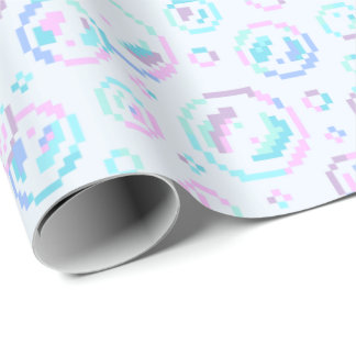 Papel De Presente Pixel Soap Bubbles Pattern