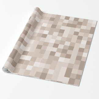 Papel De Presente pixels castanhos