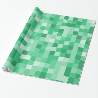 Papel De Presente pixels verdes
