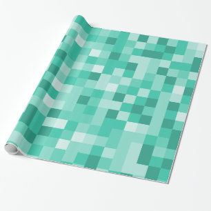 Papel De Presente pixels verdes escuros