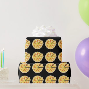 PAPEL DE PRESENTE PIZZA BIRTHDAY ENVOLVIMENTO ENGRAÇADO