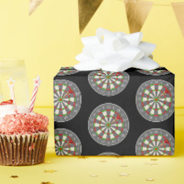 Papel De Presente Placa Dart Em Preto