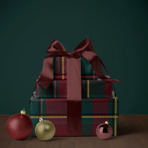 Plaid de Natal clássico simples de feriado