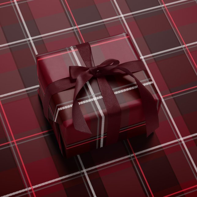 Papel De Presente Plaid de Natal clássico simples de feriado (Criador carregado)