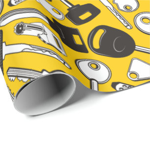 Papel De Presente Plano de Fundo do Conjunto de Chaves