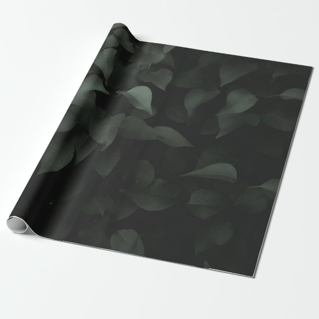 PAPEL DE PRESENTE PLANTA DE FOLHA VERDE (Desenrolado)