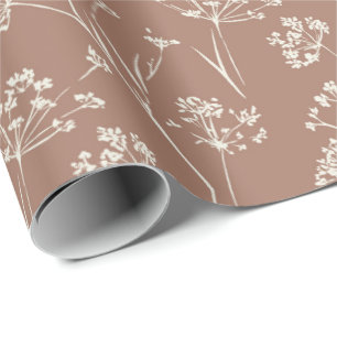 Papel De Presente planta seca flor silvestre