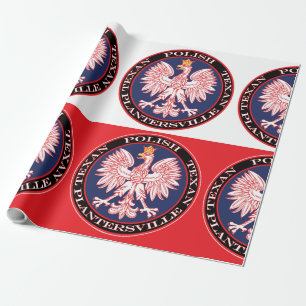 Papel De Presente Plantersville Round Polonês Texan